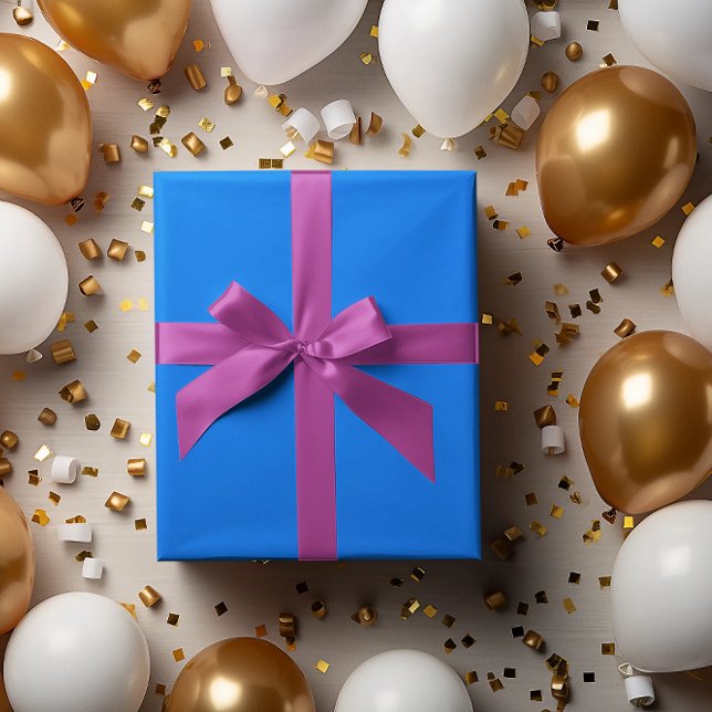 Bright Noticeable Blue Wrapping Paper Roll (Creator Uploaded)