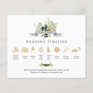 Bright Oak   Gold Wedding Timeline and program V1