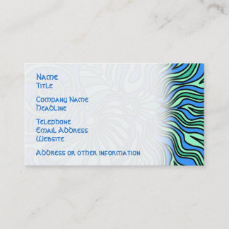Bright Ocean Theme Design. Business Card