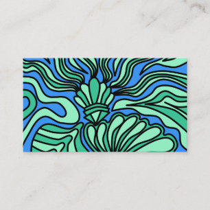 Bright Ocean Theme Design. Business Card