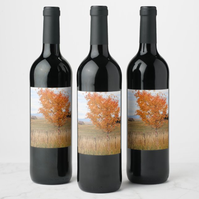 Bright October  Wine Label (Bottles)
