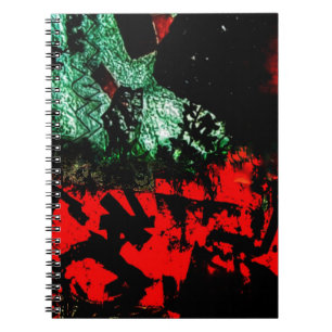 Bright orange abstract Spiral Photo Notebook,Sweet Notebook