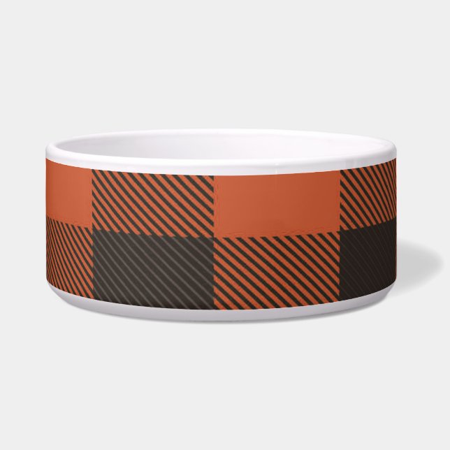 Bright Orange And Black Plaid (Front)