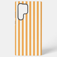 Bright Orange and White Vertical Stripes Aesthetic
