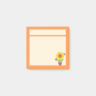 Bright Orange And Yellow Sunflower   Post-it Notes