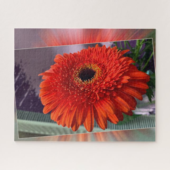 Bright orange blossom jigsaw puzzle (Horizontal)