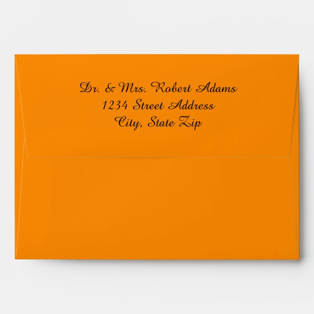 Bright Orange - Envelope (Back (Top Flap))