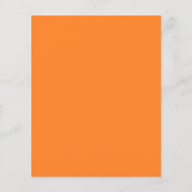 Bright Orange Flyer (Back)