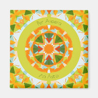 Bright Orange Fun Green Per Aspera Ad Astra Star