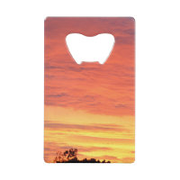 Bright Orange Glowing Cloudy Sunset,