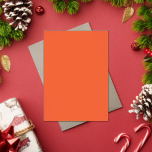 Bright Orange Minimalist Solid Background Acrylic Invitations