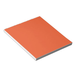 Bright Orange Minimalist Solid Background Notepad