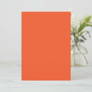 Bright Orange Minimalist Solid Background Save The Date