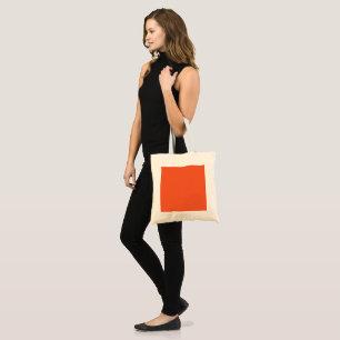 Bright Orange Minimalist Solid Background Tote Bag