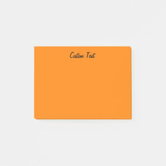 Bright Orange Post-it Notes