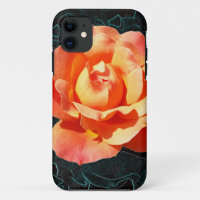 Bright orange rose