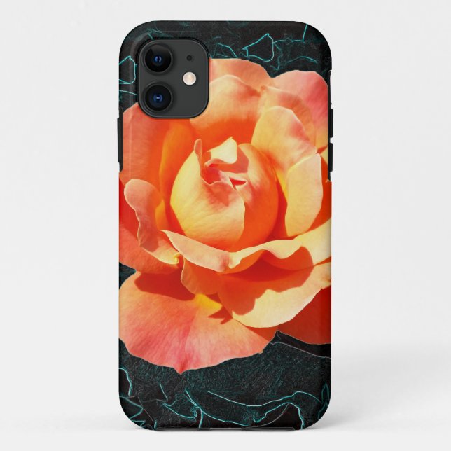 Bright orange rose Case-Mate iPhone case (Back)