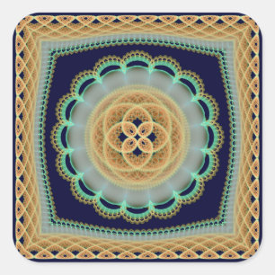 Bright original decoration square sticker