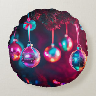 Bright Ornaments Round Cushion