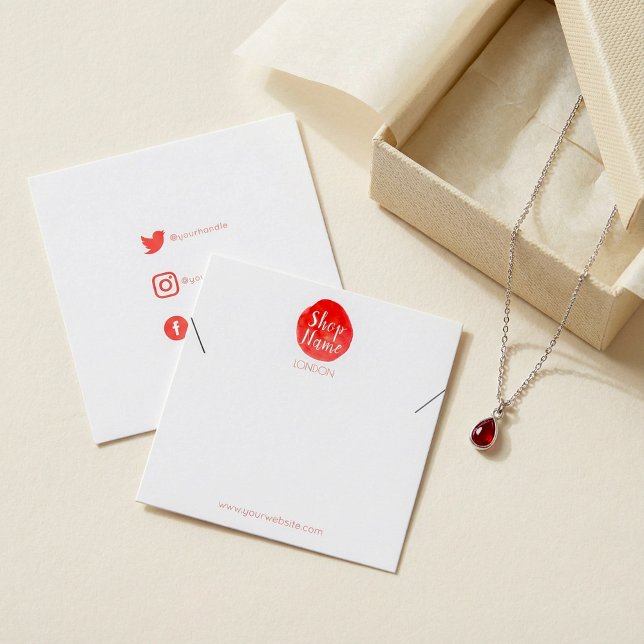 Bright paint splash, square bracelet display card (Bright paint splash, square bracelet display card.)