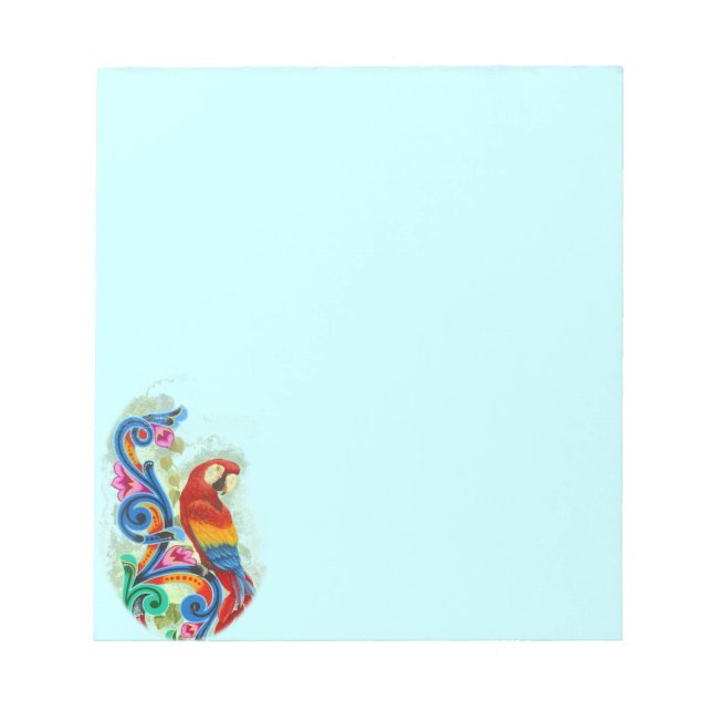 bright parrot blue notepad (Front)