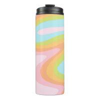 Bright pastel rainbow swirl