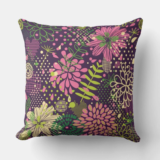 Bright pattern cushion (Front)