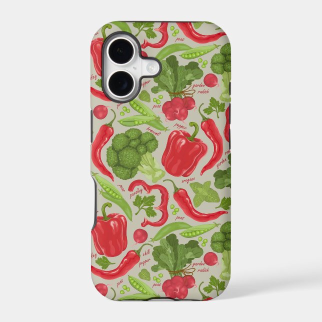 Bright pattern from fresh vegetables (Back)