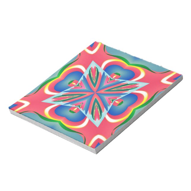 Bright Pattern Notepad (Rotated)