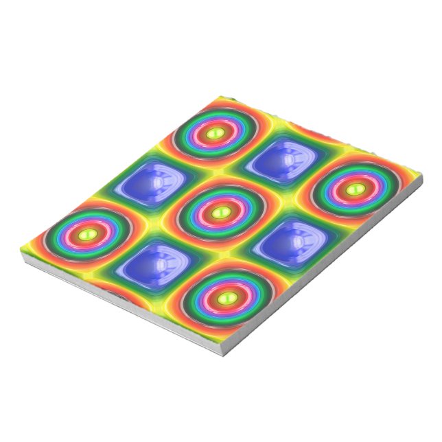Bright Pattern Notepad (Rotated)