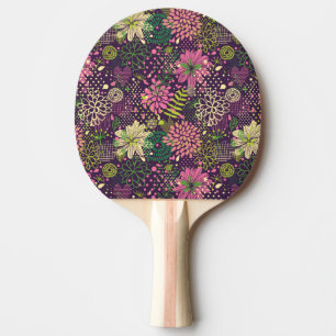 Bright pattern ping pong paddle