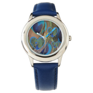 Bright Peacock Feathers Kids eWatch Watch