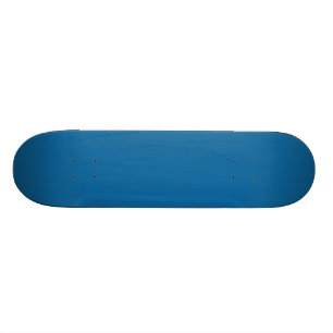 Bright Persian Blue Trend Colour Template Blank Skateboard