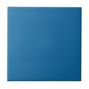 Bright Persian Blue Trend Colour Template Blank Tile