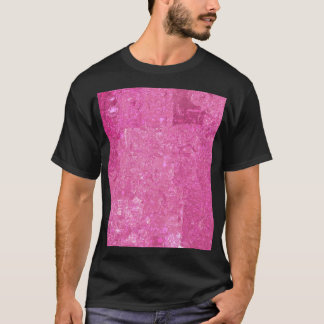 Bright Pink Abstract Mosaic Gloss T-Shirt