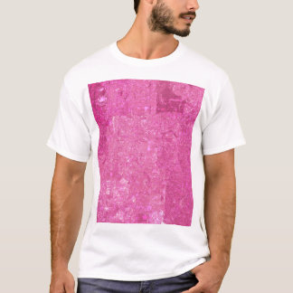 Bright Pink Abstract Mosaic Gloss T-Shirt