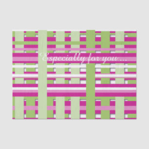 Bright pink and green fun tissue paper