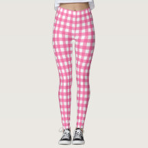 Bright Pink and White Gingham