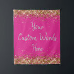 Bright Pink Backdrop Birthday Party Photo Booth Tapestry<br><div class="desc">custom back drop for her,  personalised twinkle 15th 18th 20th,  glitter anniversary sweet 16 16th,  personalised 30th 21st 25th 35th,  bridal shower hen do night,  bach trip woman daughter graduation,  girl wife prop bachelorette sparkle,  quinceanera 40th 50th 60th 70th,  bride sparkly vow renewal graduate,  high school college gold silver</div>