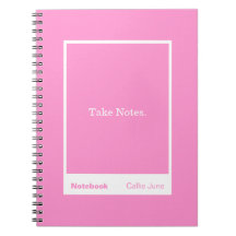 Bright Pink Block Quote Classic Notebook