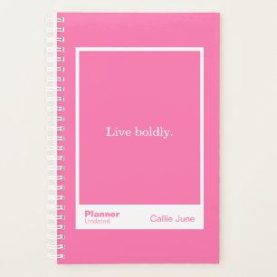 Bright Pink Block Quote Planner