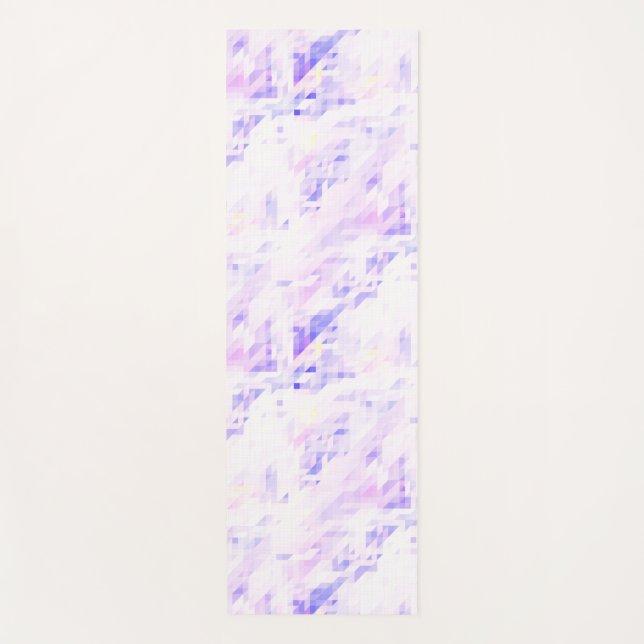 Bright pink blue Yoga mat. Mat (Front)