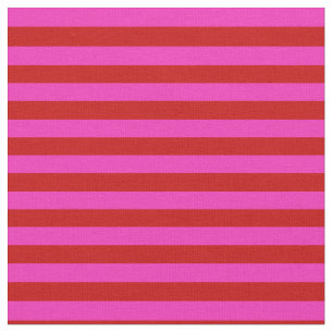 Bright pink, bright red stipe, stripes fabric