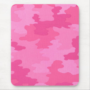 Bright Pink Camouflage Mouse Pad