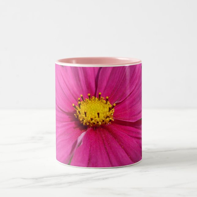 Bright Pink Centred Cosmo Two-Tone Coffee Mug (Center)