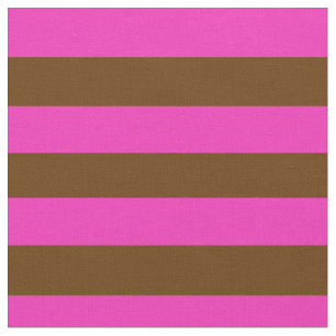 Bright pink, coco brown stipe, stripes fabric