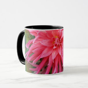 Bright pink Dahlia flower. Mug