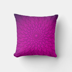 Bright Pink Flower Cushion