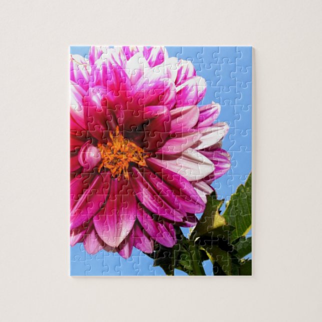 Bright Pink Flower Jigsaw Puzzle (Vertical)
