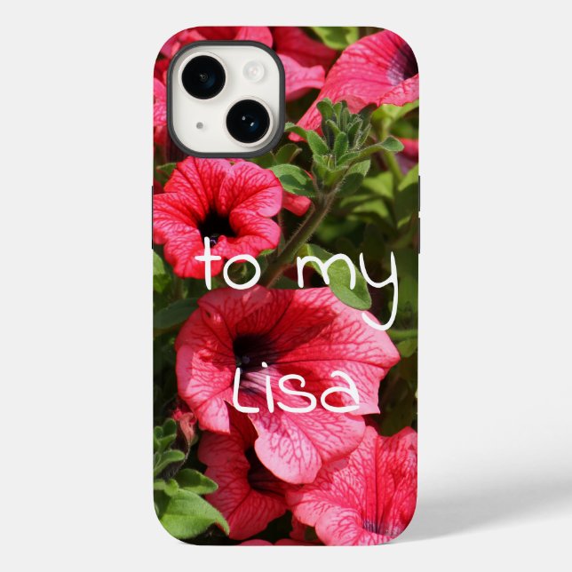 Bright pink flowers Case-Mate iPhone case (Back)